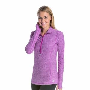 NEW BALANCE Impact half zip purple shirt size S US @G